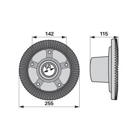 Tellerrad 51 Zähne, Anstelle V (00453604) Prillinger