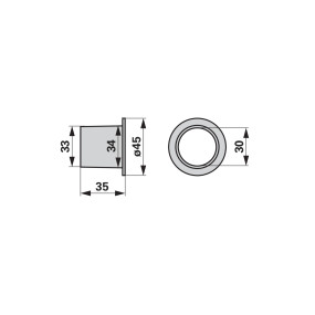 Nylonbuchse Konisch Anstelle V (00457248) Prillinger