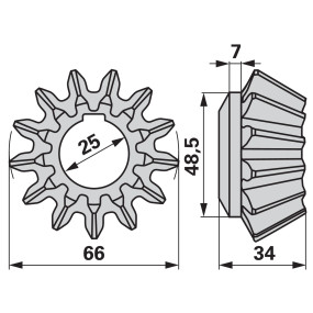 Kegelrad Z13, Anstelle Von Fel (00459031) Prillinger