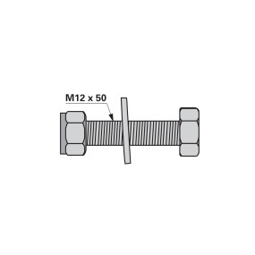 Zinkenhalter Komplett M12X50 (00461202) Prillinger