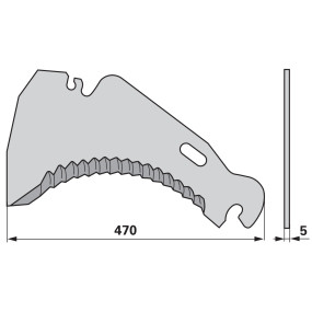 Ladewagenmesser Rotant Anstell (00470573) Prillinger