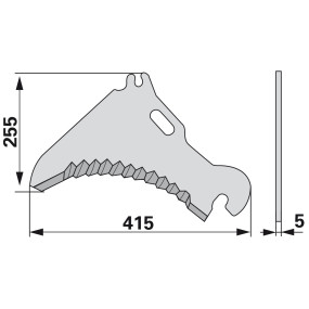 Ladewagenmesser Rotobull Anste (00470574) Prillinger