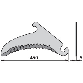 Ladewagenmesser Laserbeschicht (00470631) Prillinger