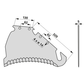 Ladewagenmesser Anstelle Von S (00470943) Prillinger