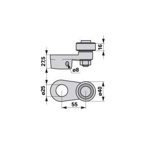 Exzenterarm Komplett, Anstelle (00475529) Prillinger