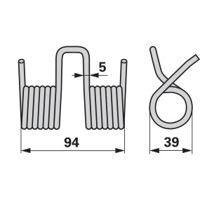 Schenkelfeder Anstelle Von Men (00475550) Prillinger