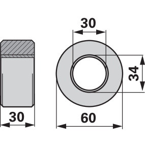 Steuerolle Ad 60 Mm Anstelle V (00476699) Prillinger