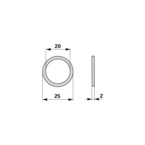 Scheibe 25X20X2 Anstelle Von S (00478035) Prillinger