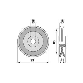 Seilrolle Alu Anstelle Von 804 (00478342) Prillinger