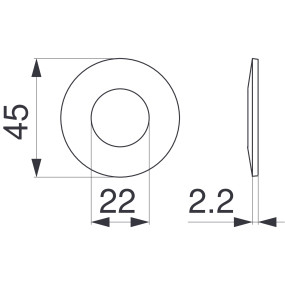 Tellerfeder 45 X 22,4 X 2,5 (00481061) Prillinger