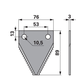 Fräsmesser Gerade Gezahnt (00485038) Prillinger