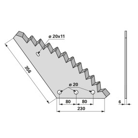 Mischwagenmesser Zu Unifeed (00485079) Prillinger