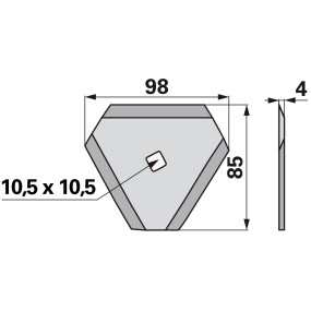 Fräsmesser Gerade (00485087) Prillinger