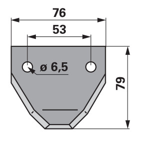 Fräsmesser Abgewinkelt (00485160) Prillinger