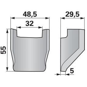 Gegenmesser (00485181) Prillinger