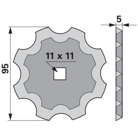 Schneidscheibe Gezahnt Adm 95 (00485204) Prillinger