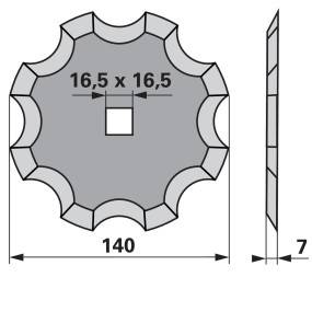 Schneidscheibe Gezahnt Adm 140 (00485207) Prillinger