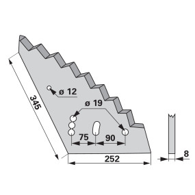 Mischwagenmesser Anstelle Von (00485265) Prillinger