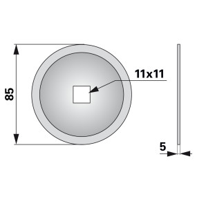 Schneidscheibe Glatt (00485307) Prillinger