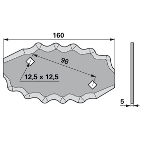 Mischwagenmesser rechts (00485314) Prillinger