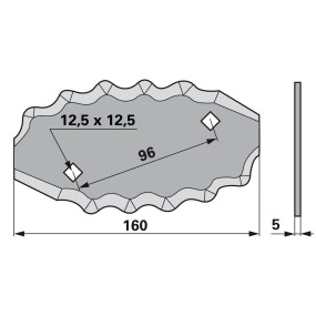 Mischwagenmesser links (00485315) Prillinger