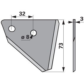 Fräsmesser  Gerade, Glatt (00485401) Prillinger