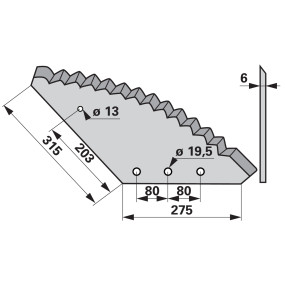 Mischwagenmesser Anstelle Von (00485402) Prillinger