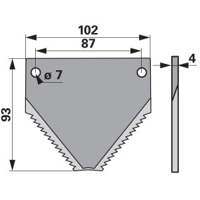 Fräsmesser Gerade, Glatt (00485405) Prillinger