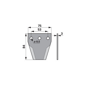 Fräsmesser Gerade, Glatt (00485406) Prillinger