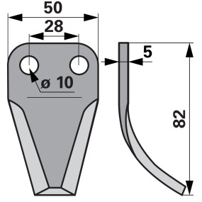 Fräsmesser Beschichtet, Anstel (00485422) Prillinger