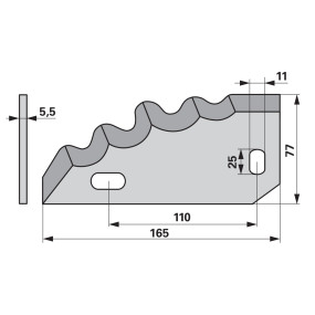 Mischwagenmesser  links (00485434) Prillinger