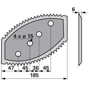 Mischwagenmesser Anstelle Von (00485462) Prillinger