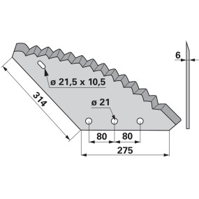 Mischwagenmesser Beschichtet (00485472) Prillinger