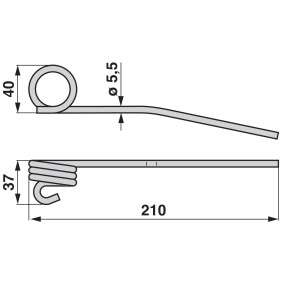 Haspelzinke Anstelle Von Claas (00501310) Prillinger