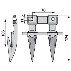 Doppelfinger Anstelle Von Mass (00518143) Prillinger