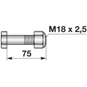 Schraube M18 X 75 (00530029) Prillinger