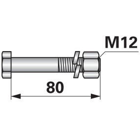 Sechskantschraube M12X1,75X80 (00530899) Prillinger