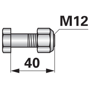 Sechskantschraube M12X1,75X40M (00530912) Prillinger