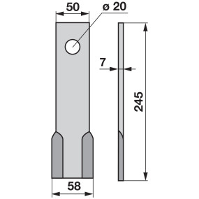 Schlegelmesser Anstelle Von Hu (00531150) Prillinger