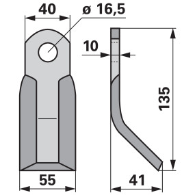 Y - Messer 40X10 L=135 Lo 16,5 (00531162) Prillinger