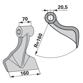 Schlaghammer B=160 H=160 Lo 20 (00531224) Prillinger