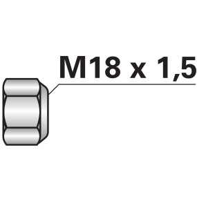 Mutter Gedrückt M18X1,5 (00531281) Prillinger