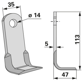 Y-Messer Anstelle Von Avant A4 (00531286) Prillinger