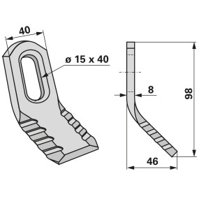 Y-Messer Anstelle Von Sma Sm40 (00531288) Prillinger