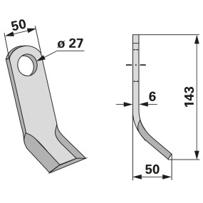 Y-Messer Anstelle Von Connel 7 (00531293) Prillinger