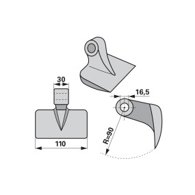 Schlaghammer B = 105  H = 80 (00531317) Prillinger