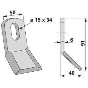 Y-Messer Anstelle Von Sma Sm56 (00531322) Prillinger