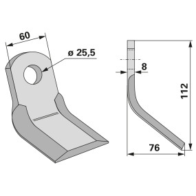 Y-Messer Anstelle Von Vun 9300 (00531336) Prillinger