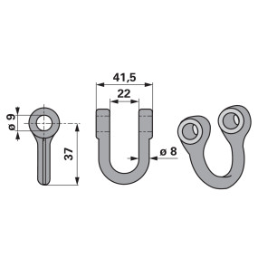 Schäkel Anstelle Von Ferri 090 (00531357) Prillinger