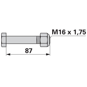 Schraube mit Sicherungsmutter (00531384) Prillinger